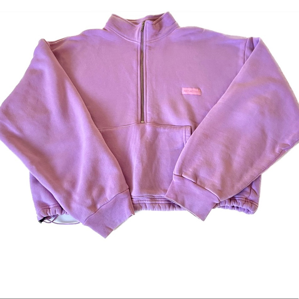 SET Active Purple Quarter-Zip Sweatshirt